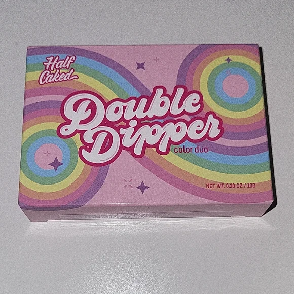 Half Caked Double Dipper Blush - Pink and Golden Brown Highlighter Combo - Picture 1 of 6